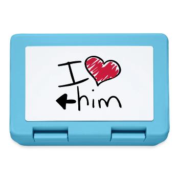 i_love_him_va2 - Brotdose - Saphirblau - Vorne