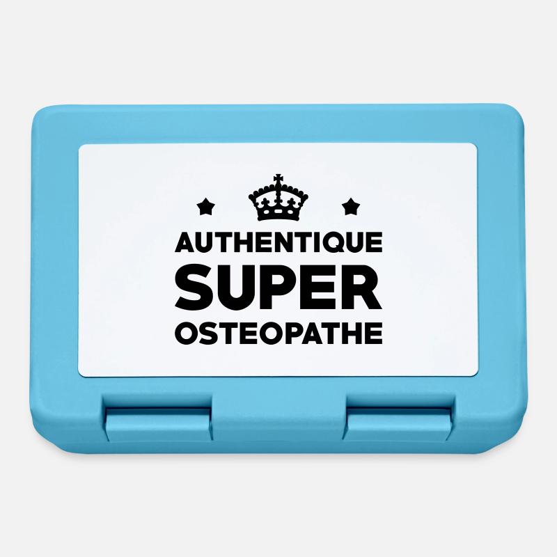 Ostéopathe / Ostéopathie / Masseur / Kiné / Ostéo - Boîte à goûter - bleu saphir