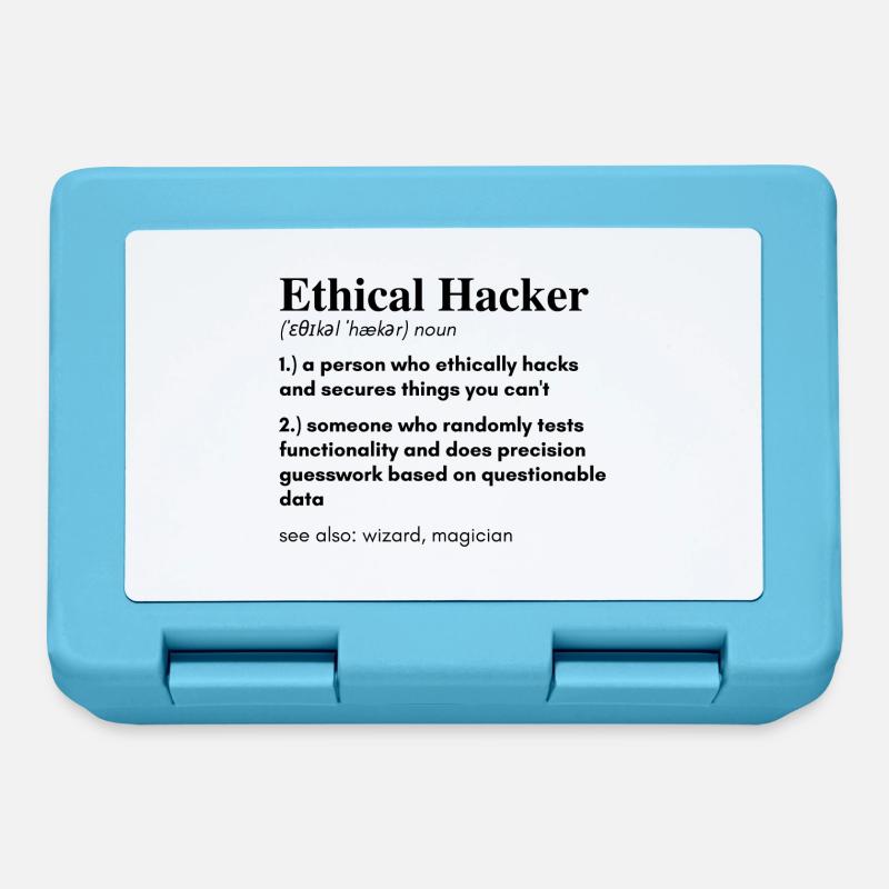 Ethical Hacker | Hacker Design - Brotdose - Saphirblau