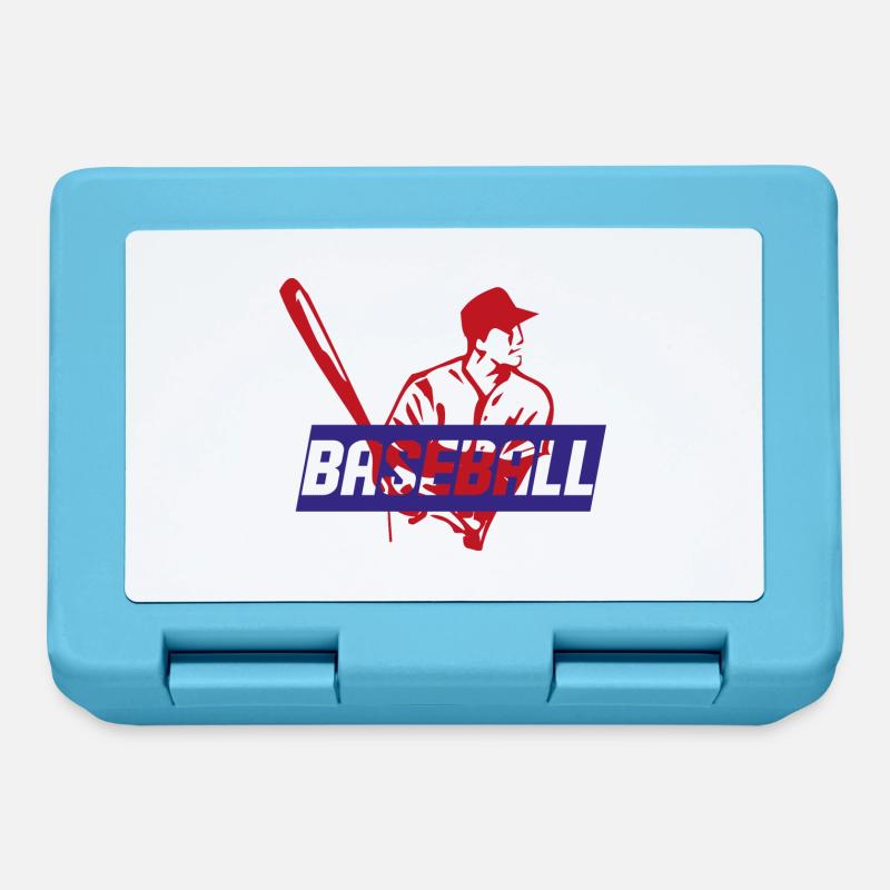 Baseball - Brotdose - Saphirblau