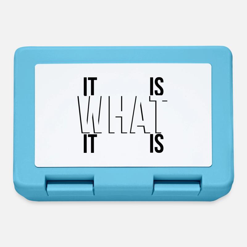 it is what it is - Boîte à goûter - bleu saphir