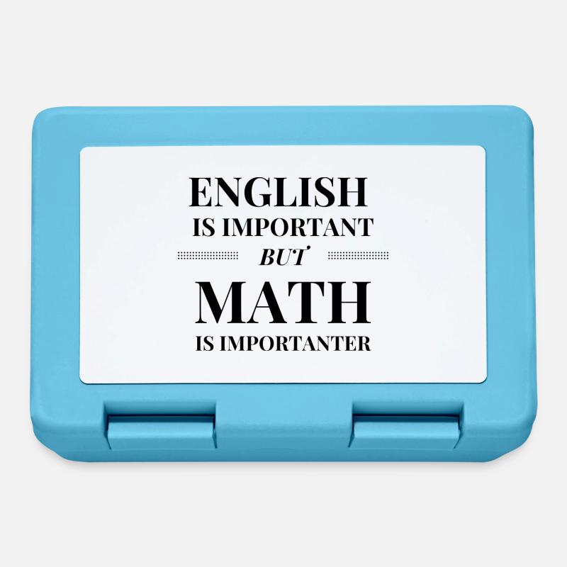 Math is Importanter - Lunchbox - sapphire blue