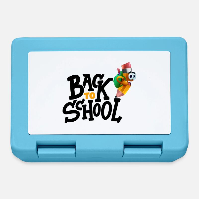 Back To School / Rentrée des Classes - Boîte à goûter - bleu saphir