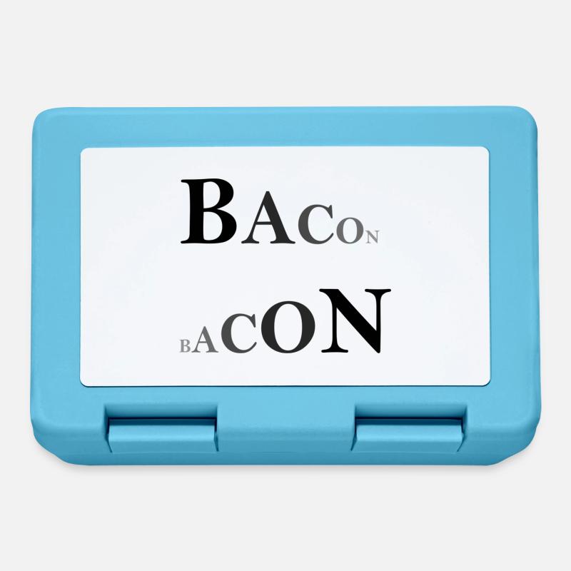 Bacon doppelt - Brotdose - Saphirblau