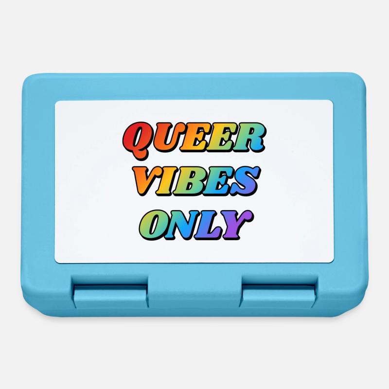 Queer Vibes Nur Regenbogenfarben - Brotdose - Saphirblau