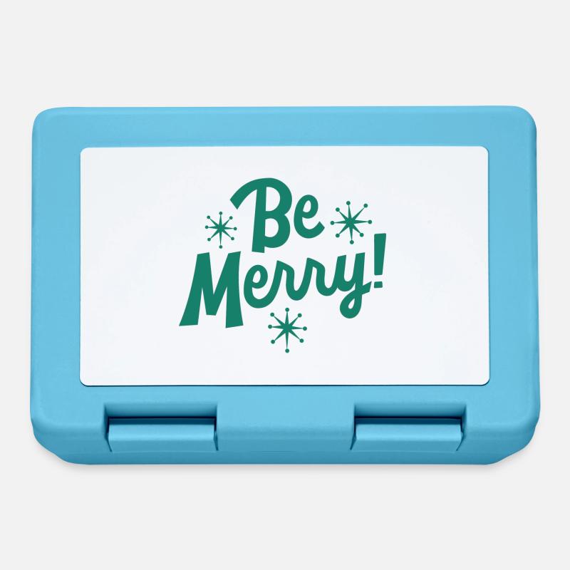 Be Merry - Lunchbox - sapphire blue