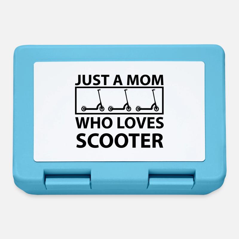 E-Scooter E-Roller Scooter - Brotdose - Saphirblau