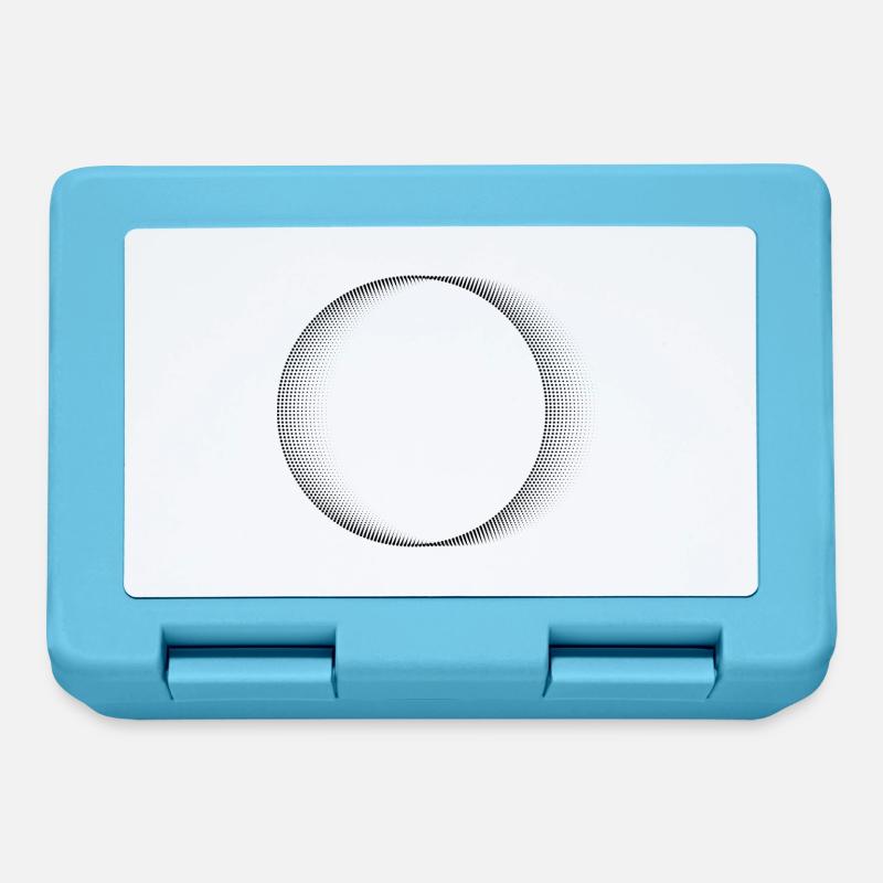 Circle pattern - Lunchbox - sapphire blue