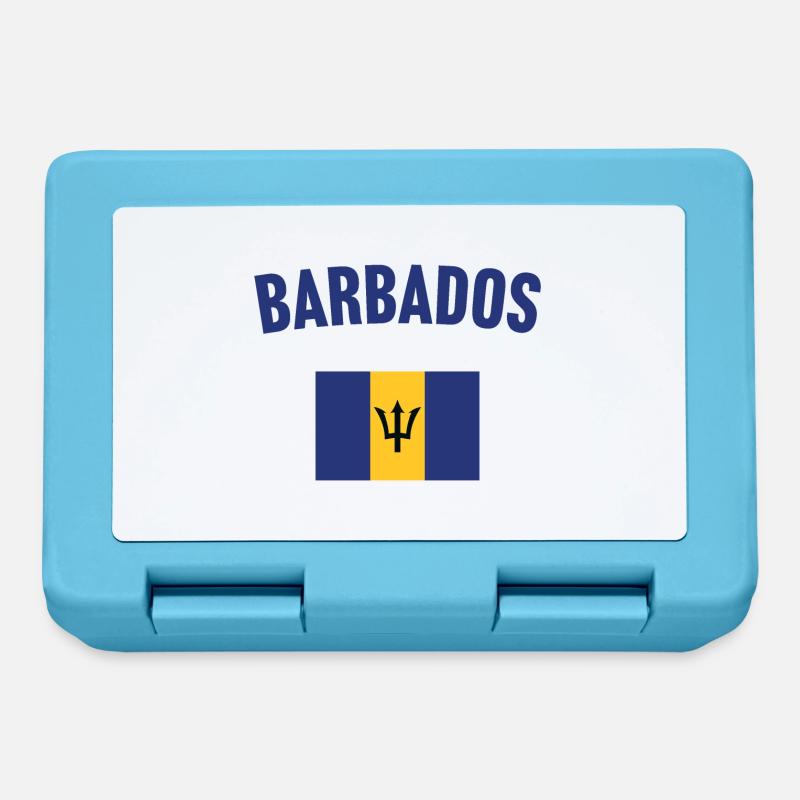 Barbados Flag - Lunchbox - sapphire blue