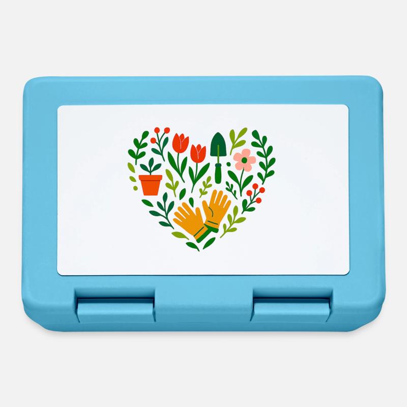 Jardin de l’amour - Boîte à goûter - bleu saphir