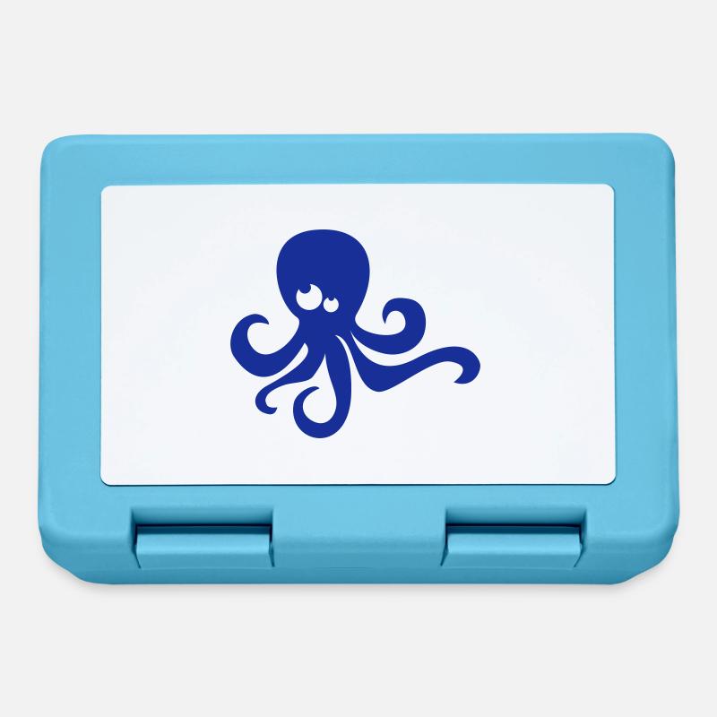 Octopus - Boîte à goûter - bleu saphir