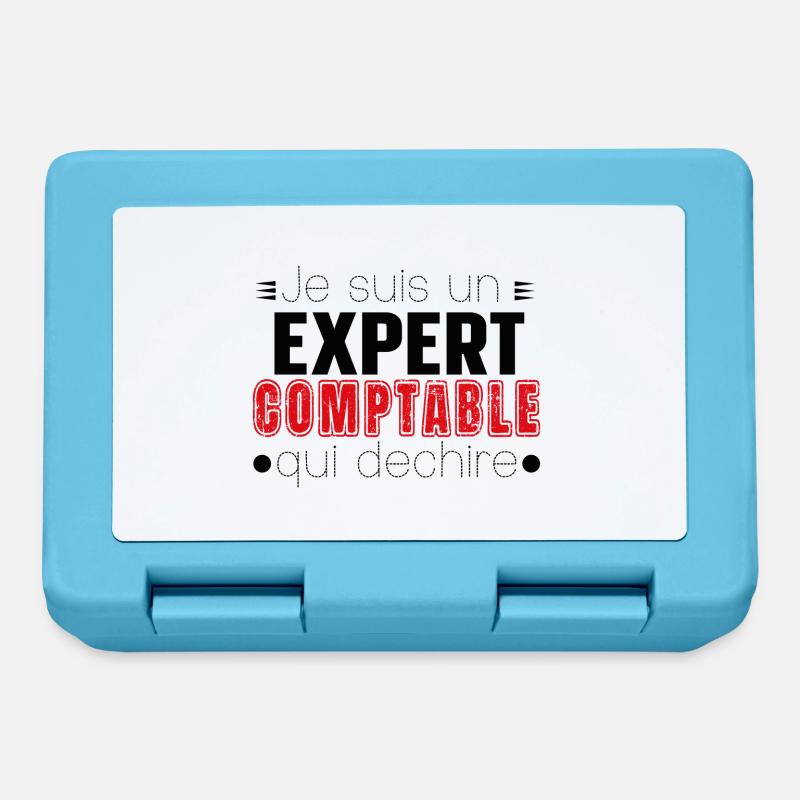 Expert Comptable Comptabilité Cadeau Homme Humour - Boîte à goûter - bleu saphir