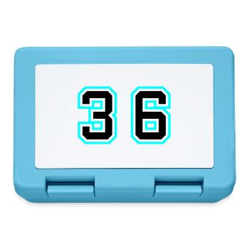 36 Number Symbol - Lunchbox - sapphire blue - Front