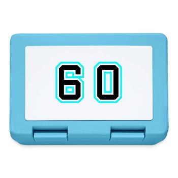 60 Number Symbol - Lunchbox - sapphire blue - Front