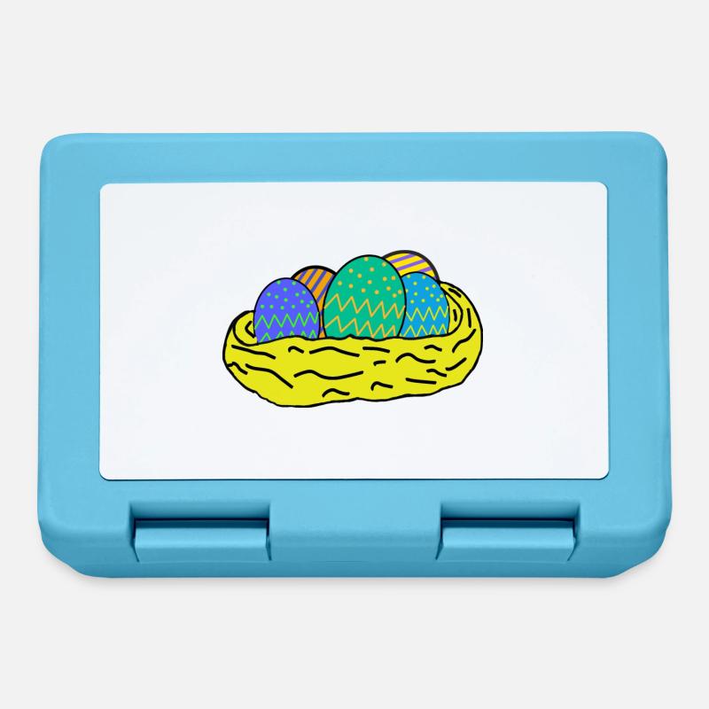 Easter eggs - Lunchbox - sapphire blue