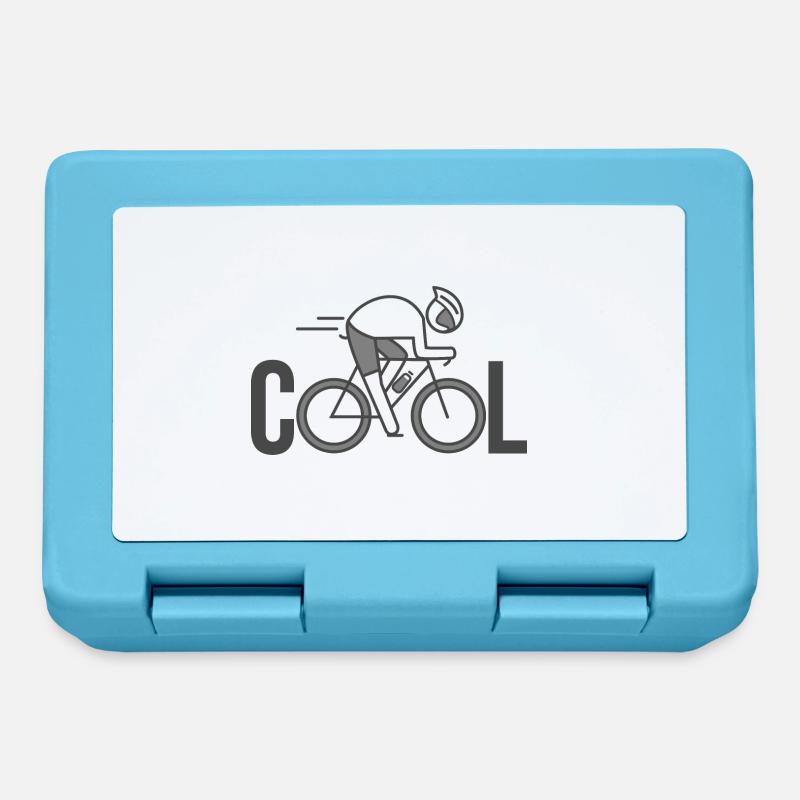 cool vélo cycliste vélos velos cool - Boîte à goûter - bleu saphir