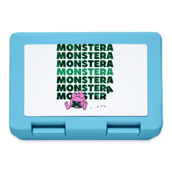 Monstera Monster - Brotdose - Saphirblau - Vorne