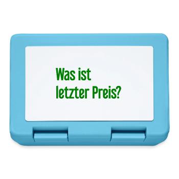 Was ist letzter Preis? - Brotdose - Saphirblau - Vorne