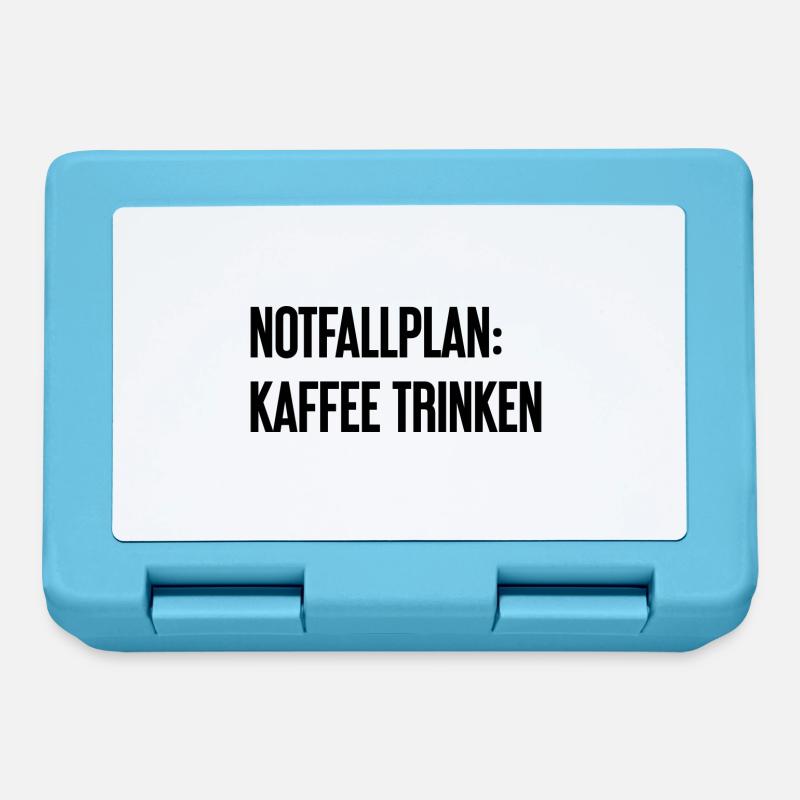 Coffee Contingency Plan - Lunchbox - sapphire blue