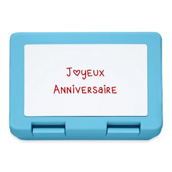 HAPPY BIRTHDAY. HAPPY BIRTHDAY. ANNIVERSARY. - Lunchbox - sapphire blue - Front