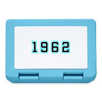 1962 Jahr Geburtstag - Brotdose - Saphirblau - Vorne