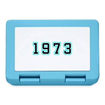 1973 Année Anniversaire - Boîte à goûter - bleu saphir - Devant
