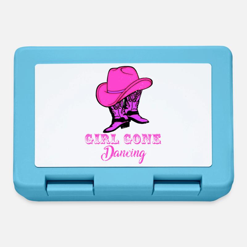 Line dancing, line dancing boots - Lunchbox - sapphire blue