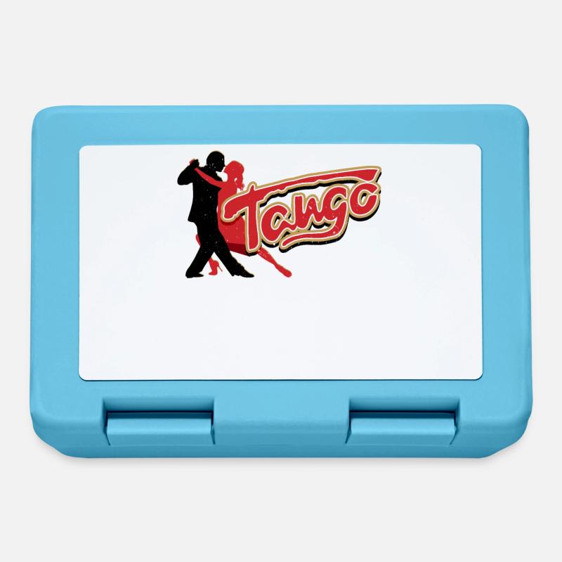 Tango, danseurs de tango - Boîte à goûter - bleu saphir