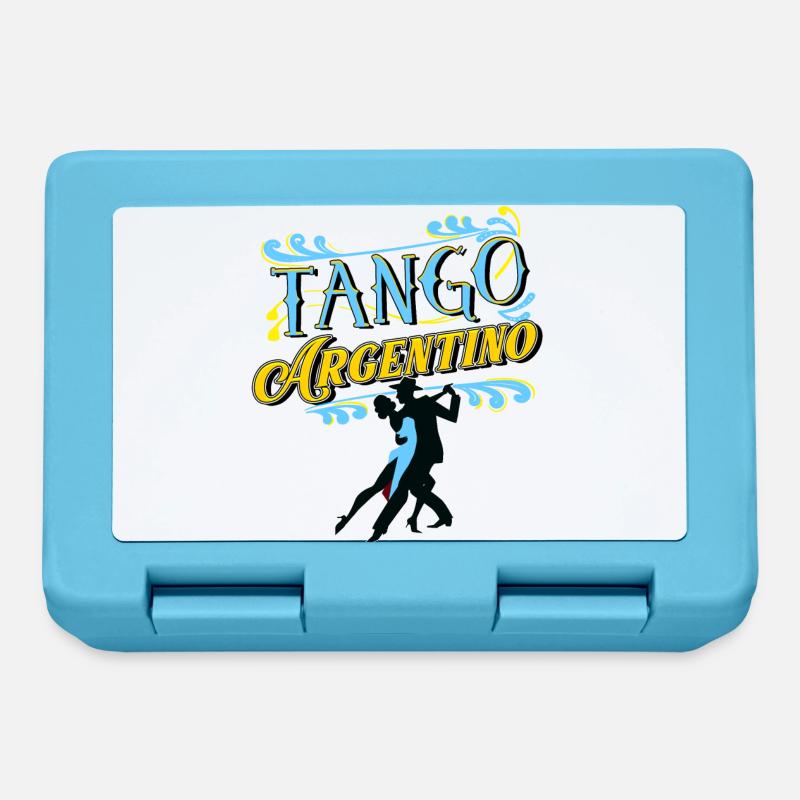 Tango, danseurs de tango - Boîte à goûter - bleu saphir