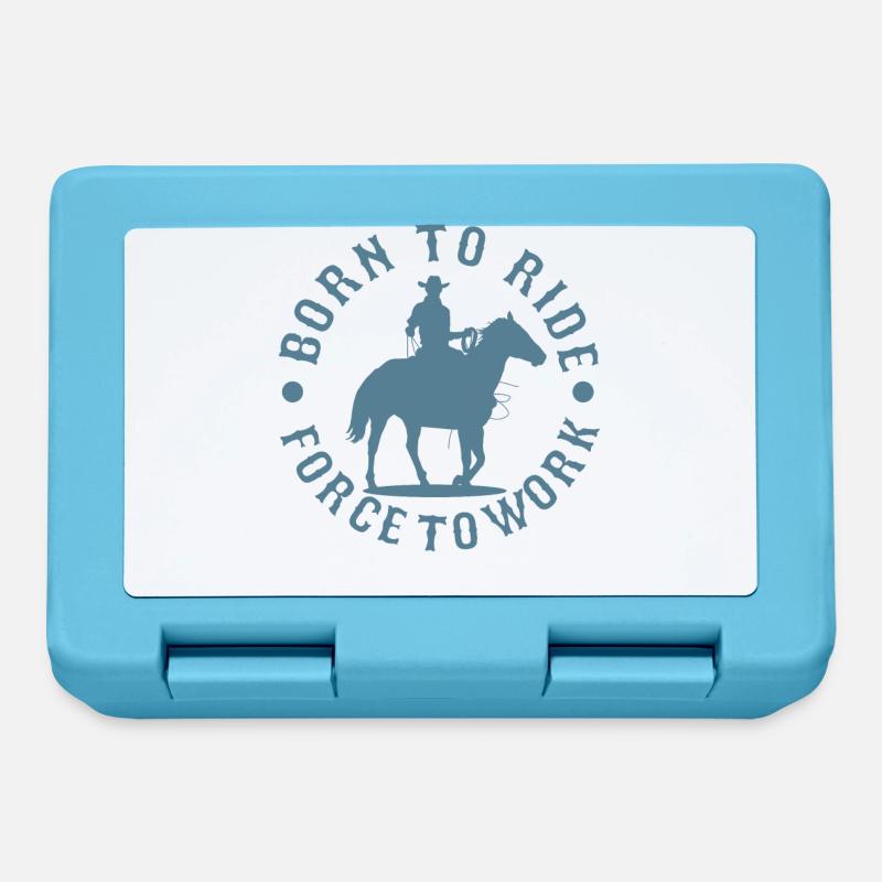 équitation Western - Boîte à goûter - bleu saphir