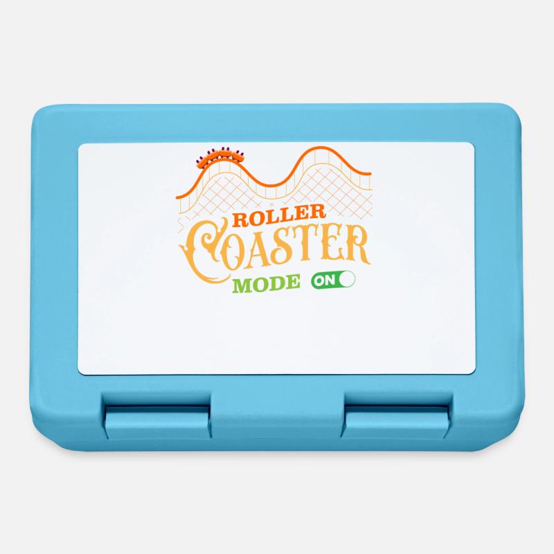 Roller coaster, roller coaster, boucle - Boîte à goûter - bleu saphir