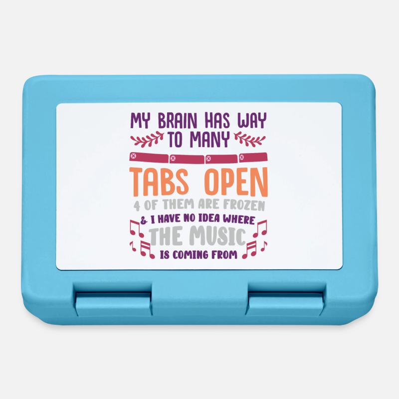 adhd, adhd brain, tabs, - Lunchbox - sapphire blue
