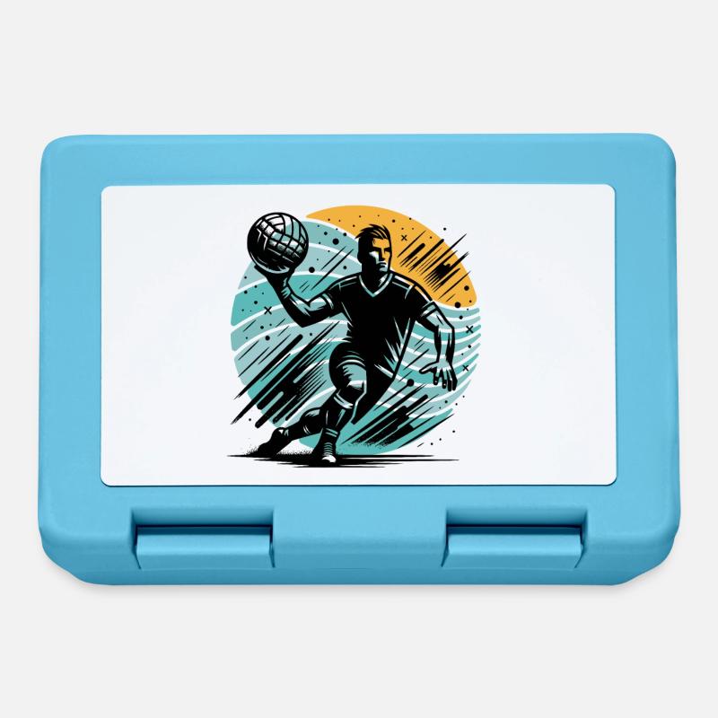 Handball - Brotdose - Saphirblau
