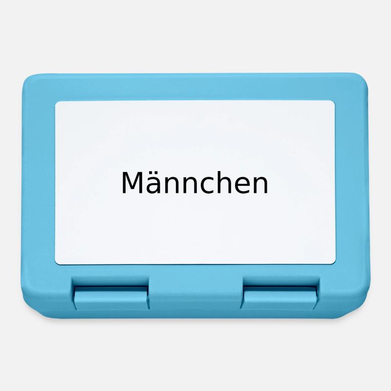 Männchen - Brotdose - Saphirblau