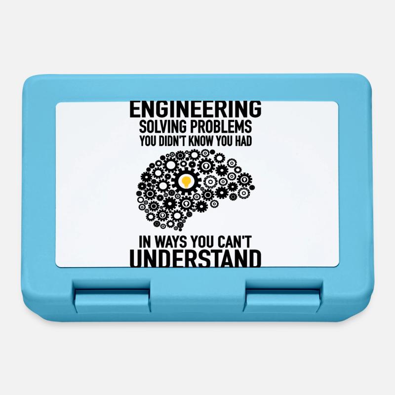 Ingenieur Engineering Engineer Zahnrad Techniker - Brotdose - Saphirblau