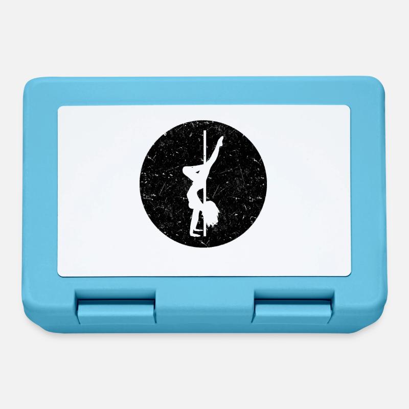 Pole Dancing Silhouette Pole Dancer Pole - Brotdose - Saphirblau
