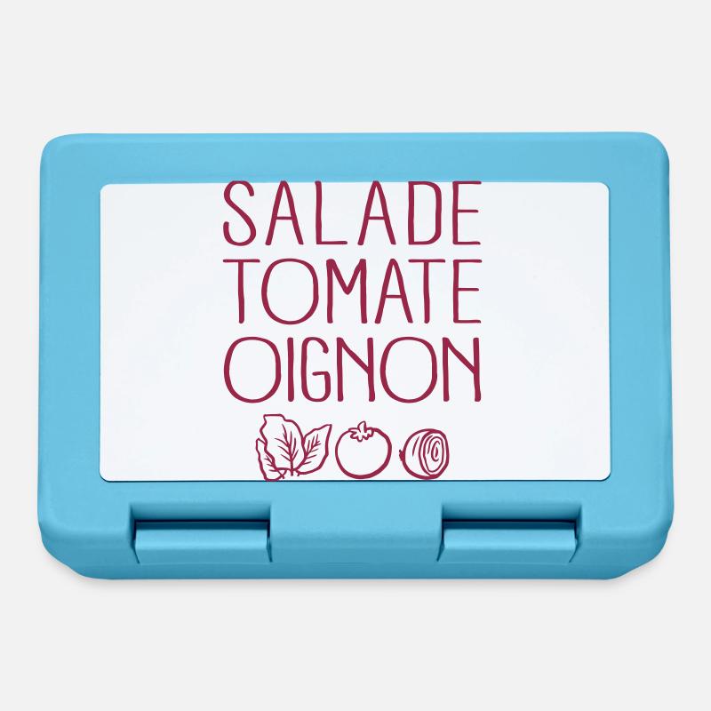 Salade Tomate Oignon - Boîte à goûter - bleu saphir