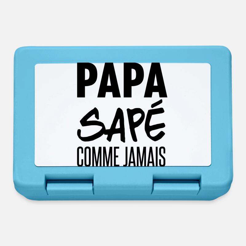 papa sapé comme jamais - Boîte à goûter - bleu saphir
