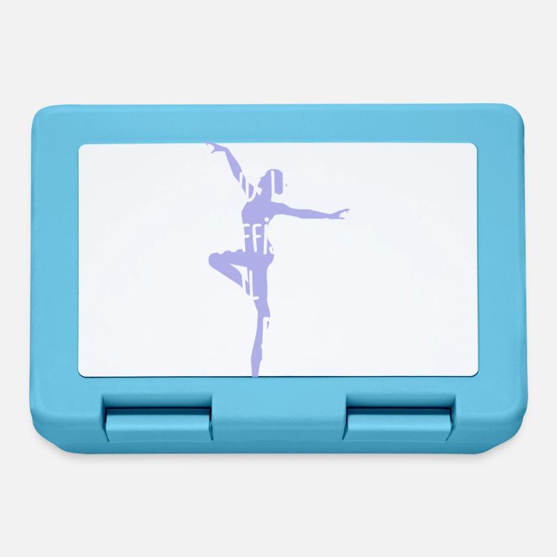 Danse - les mots - Boîte à goûter - bleu saphir