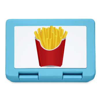 French fries gift idea - Lunchbox - sapphire blue - Front