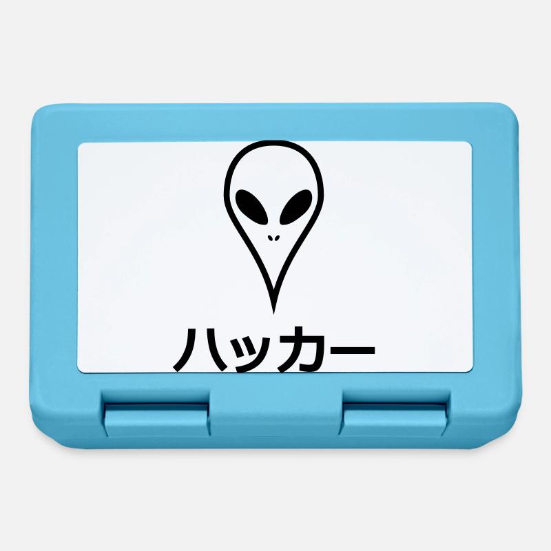 Alien japonais Hacker - Boîte à goûter - bleu saphir