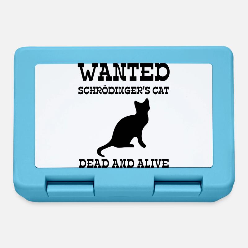 Wanted Schrödinger's Cat - Dead And Alive - Boîte à goûter - bleu saphir
