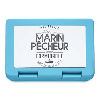 profession MARIN PECHEUR formidable cadeau - Boîte à goûter - bleu saphir - Devant