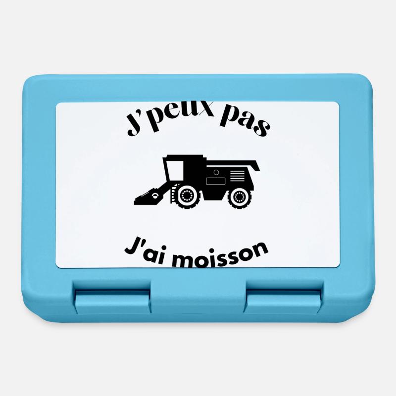 J'peux pas j'ai moisson - Boîte à goûter - bleu saphir