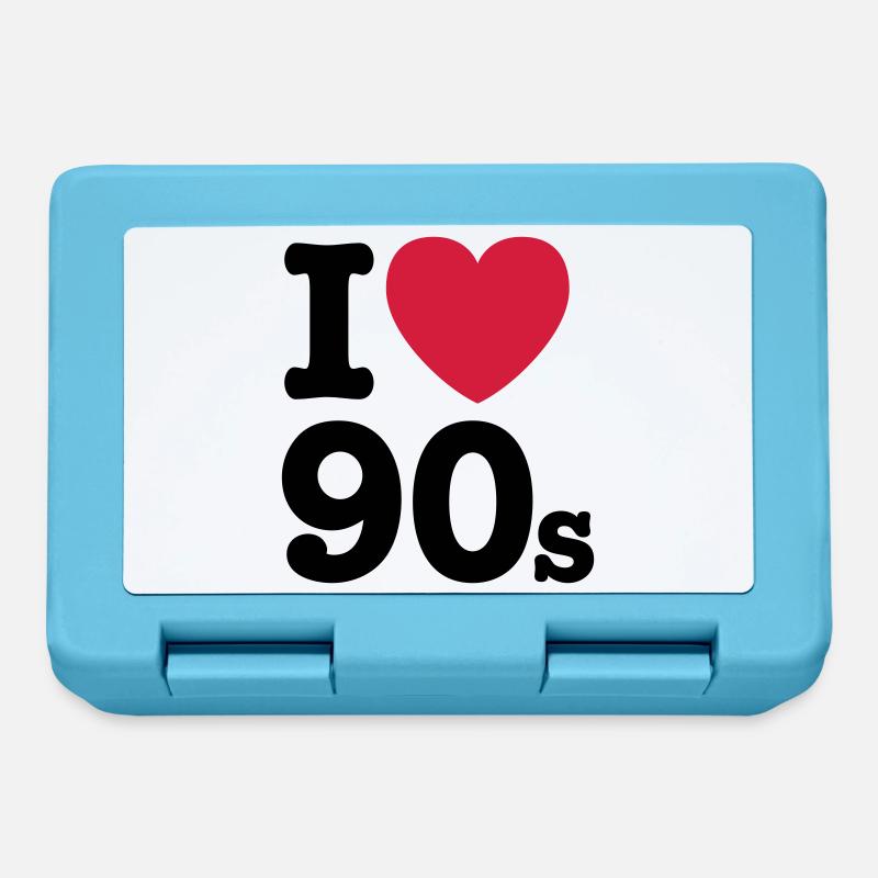 I love the 90s - Brotdose - Saphirblau