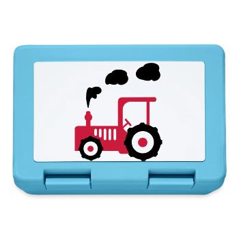 traktor landwirtschaft - Brotdose - Saphirblau - Vorne