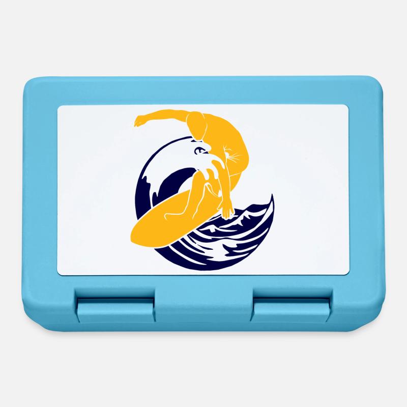 Surfboard | Surfer | Surf - Brotdose - Saphirblau