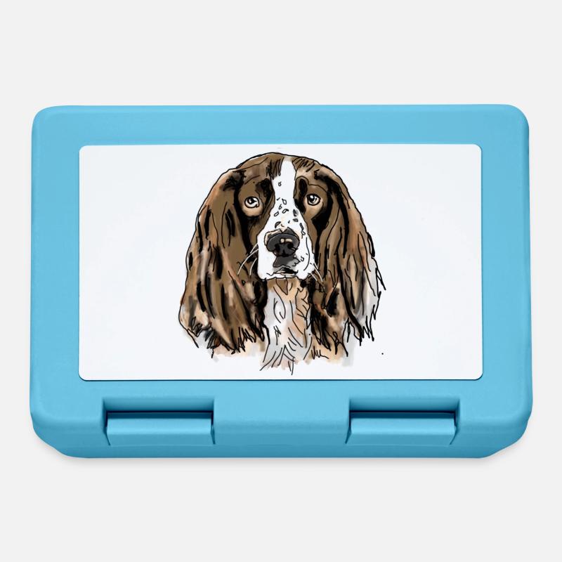Spaniel - Brotdose - Saphirblau