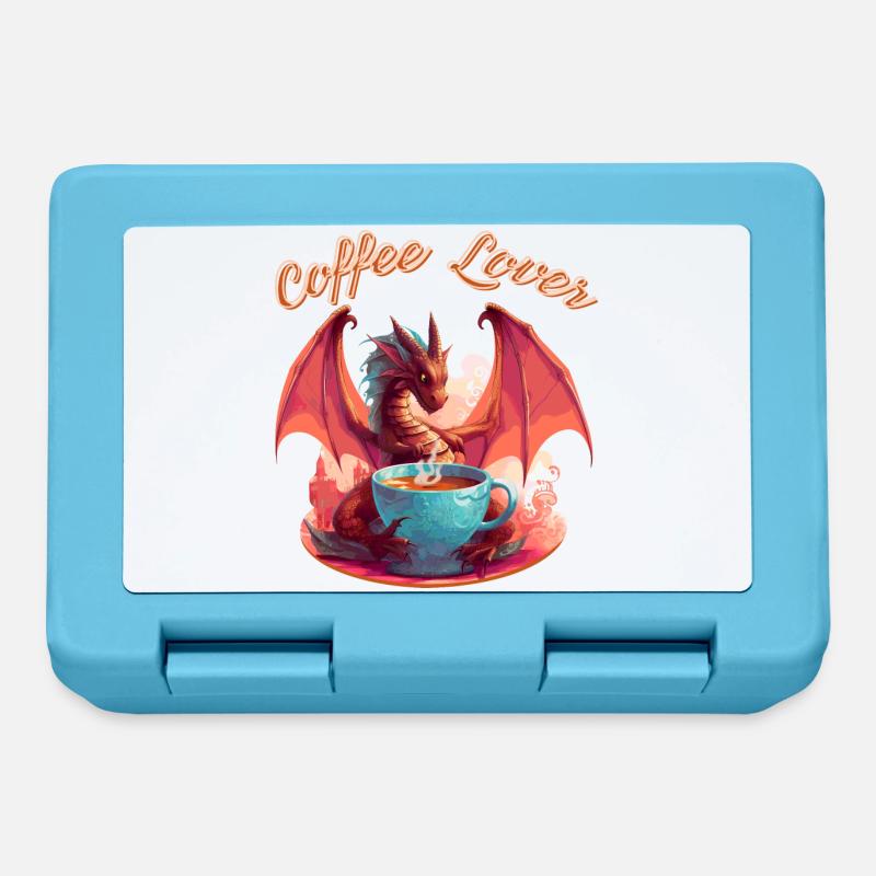 Dragon Coffee Lover - Boîte à goûter - bleu saphir
