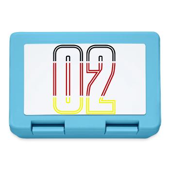 2 Zahl symbol Germany - Brotdose - Saphirblau - Vorne